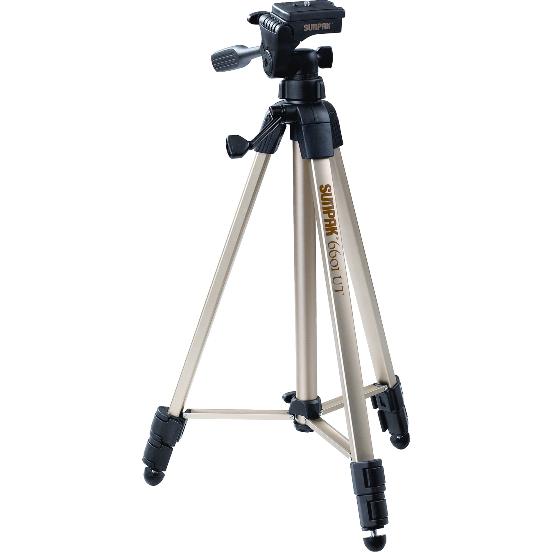 Sunpak 620-060 Floor Standing Tripod, Lightweight and Versatile for Cameras