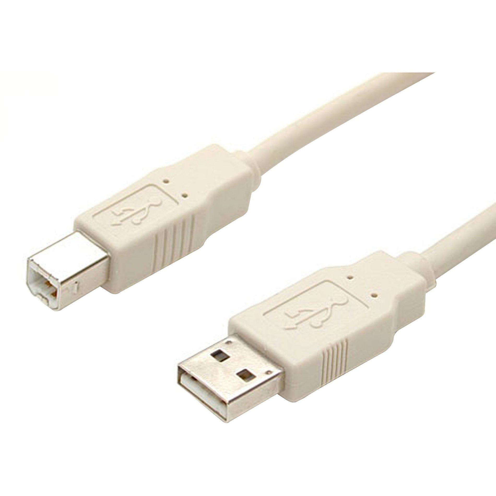 StarTech.com USBFAB_3 3 英尺 米色 A 到 B USB 2.0 电缆 - M/M，PC、打印机、扫描仪、硬盘数据传输电缆 星美科技