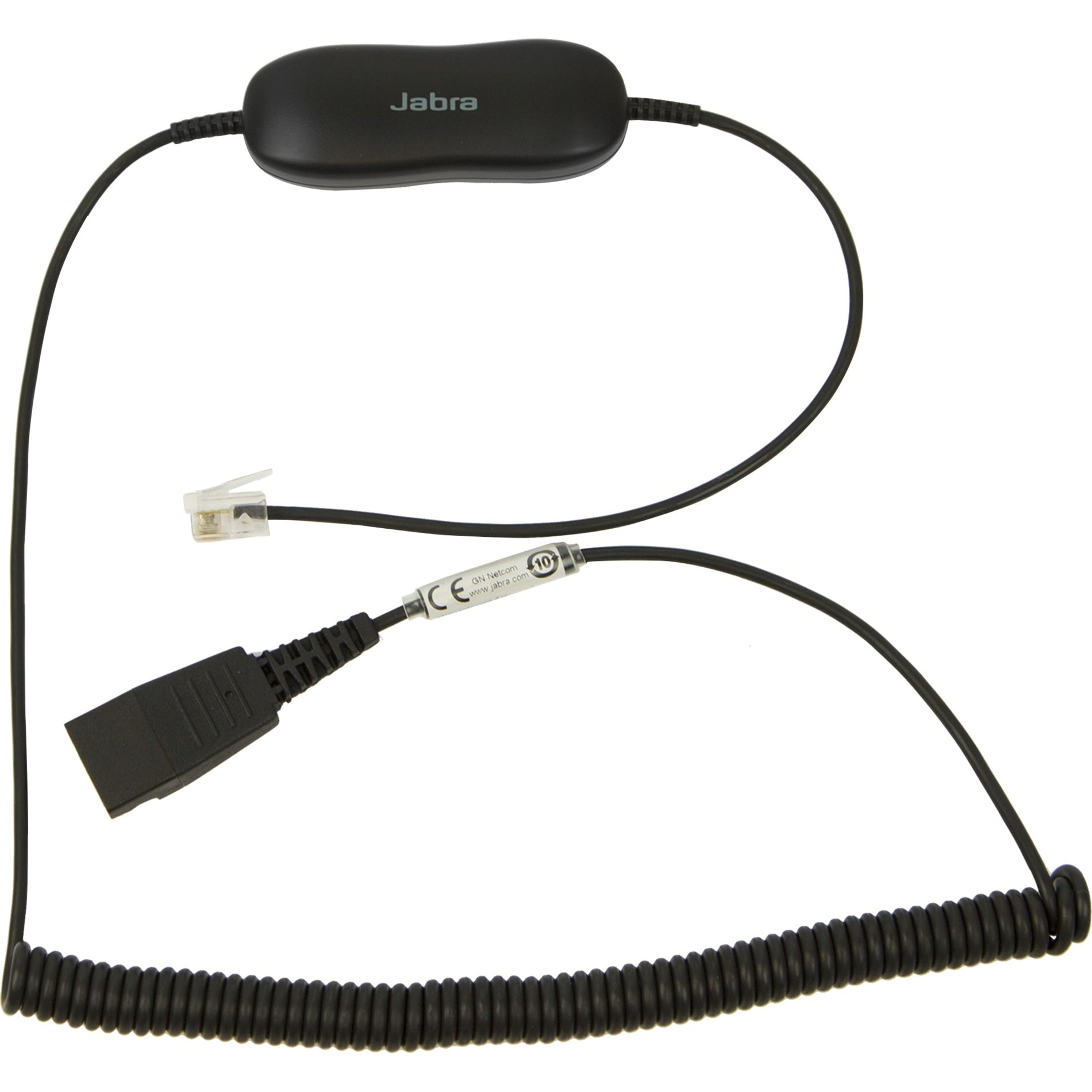 Jabra 88001-04 GN1216 Coiled Audio Cable Adapter, Compatible with Avaya one-X Deskphone Series