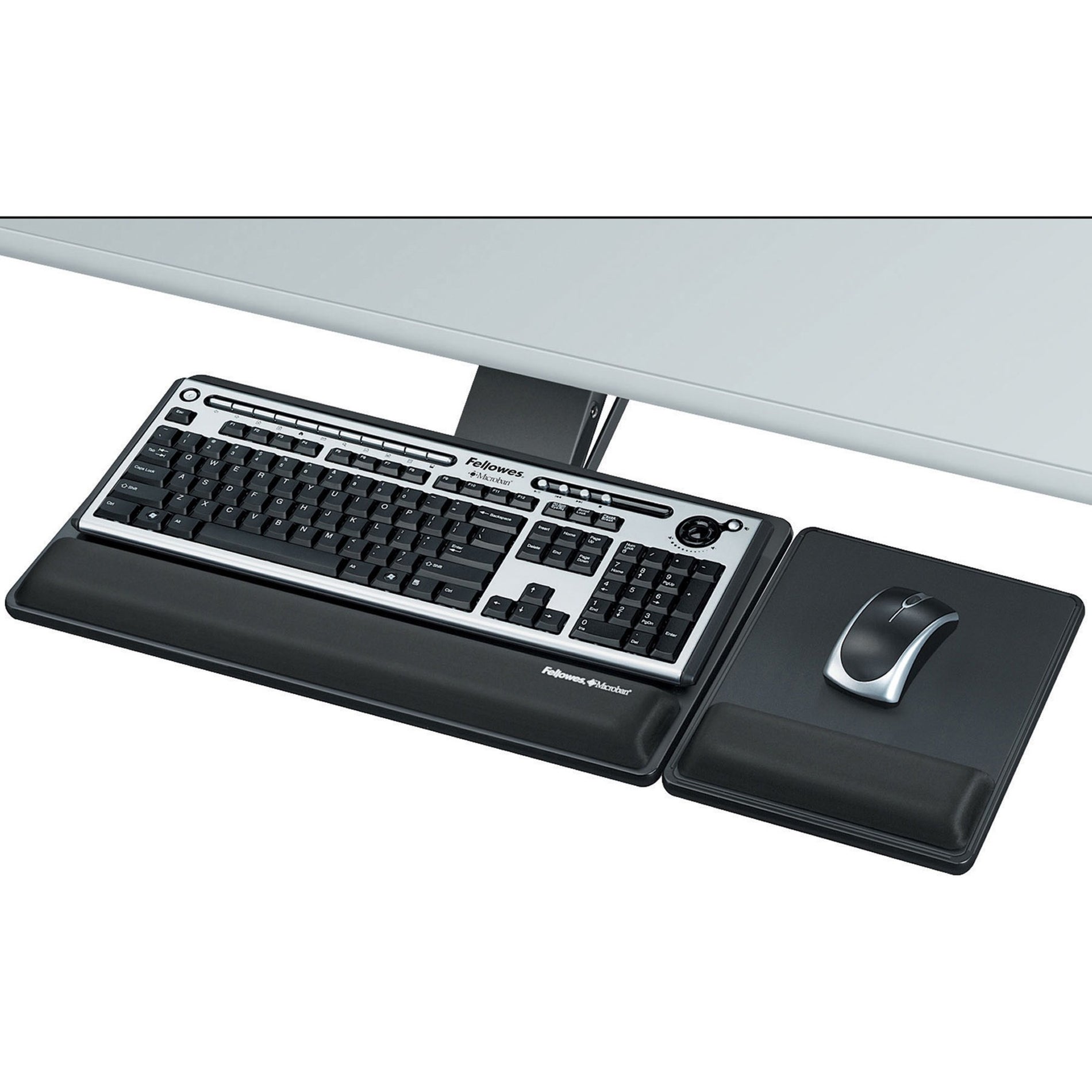 Fellowes 8017901 Designer Suites Premium Keyboard Tray Comfort-Lift System Adjustable Height and Tilt