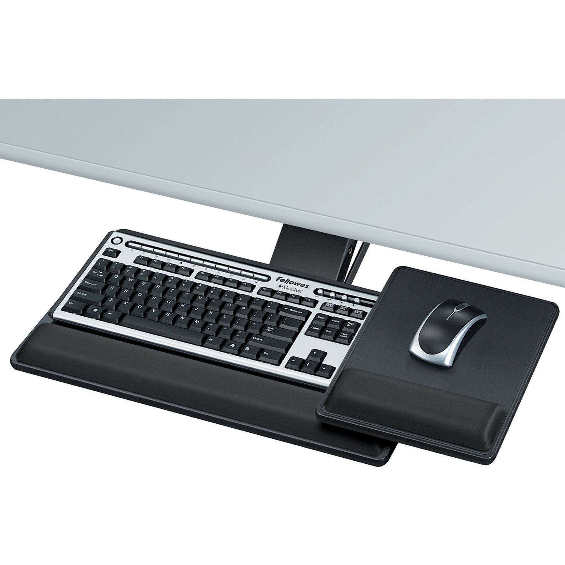 Fellowes 8017901 Designer Suites Premium Keyboard Tray Comfort-Lift System Adjustable Height and Tilt