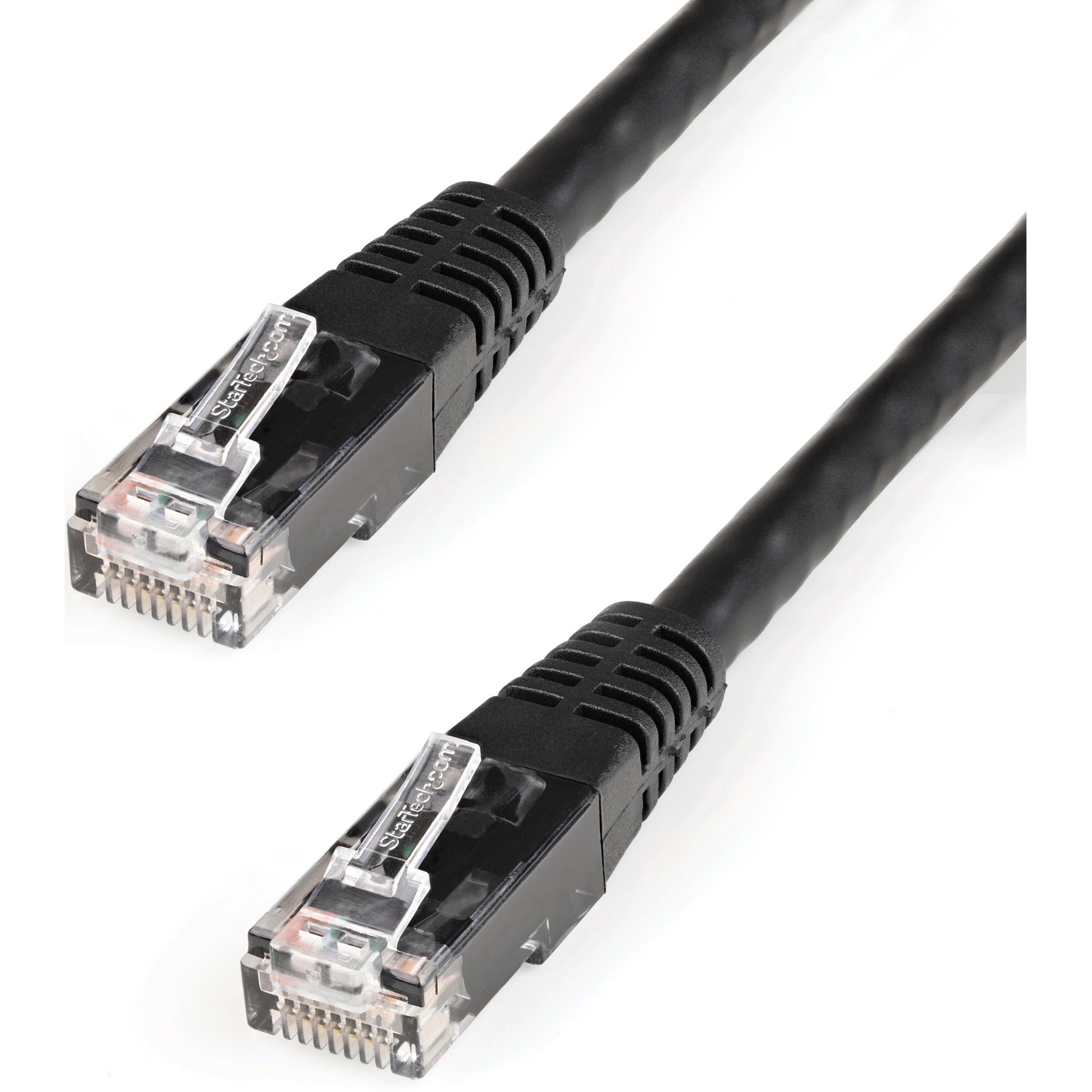StarTech.com C6PATCH2BK 2ft Black Cat6 UTP Patch Cable ETL Verified, PoE, Bend Resistant, Rust Resistant, Fray Resistant, 10 Gbit/s