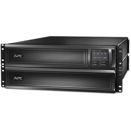 APC Smart-UPS X 3000VA with additional external battery pack in rack-mount configuration