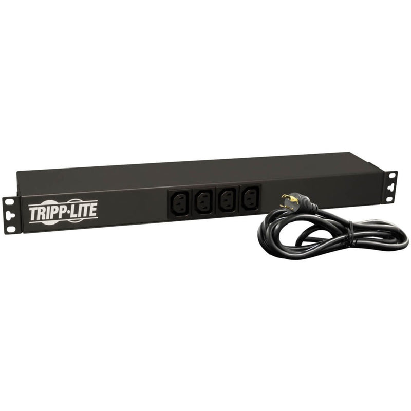 Full view of Tripp Lite PDU with attached power cord and L6-20P plug