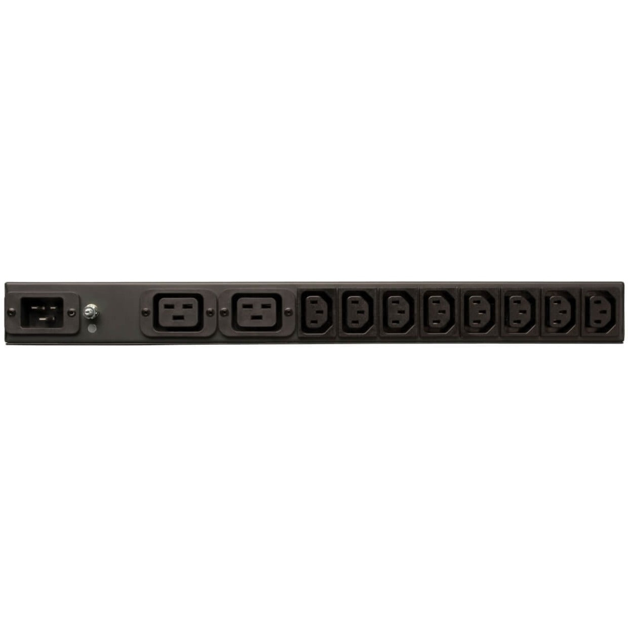 Rear view of PDUH20DV PDU showing multiple C13 outlets and C20 input connector-alternate-image2