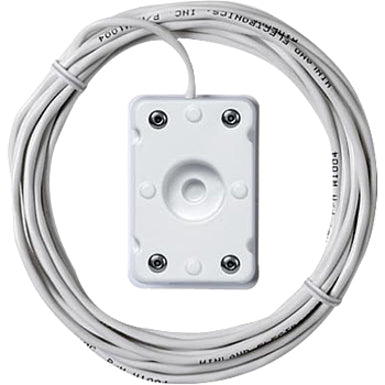 Winland W-S-U WaterBug water leak sensor showing white surface mount housing and integrated connection cable-alternate-image1