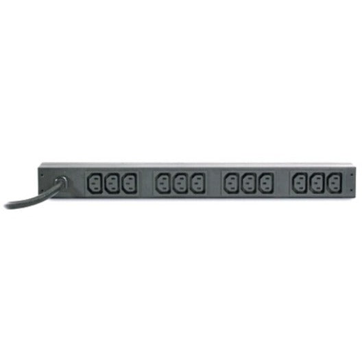 Detailed front view of APC AP9566 PDU outlet configuration