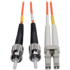 Tripp Lite N318-01M Duplex Fiber Optic Patch Cable 1m LC/ST 62.5/125 Lifetime Warranty  트립 라이트 N318-01M 듀플렉스 광섬유 패치 케이블 1m LC/ST 62.5/125 평생 보증