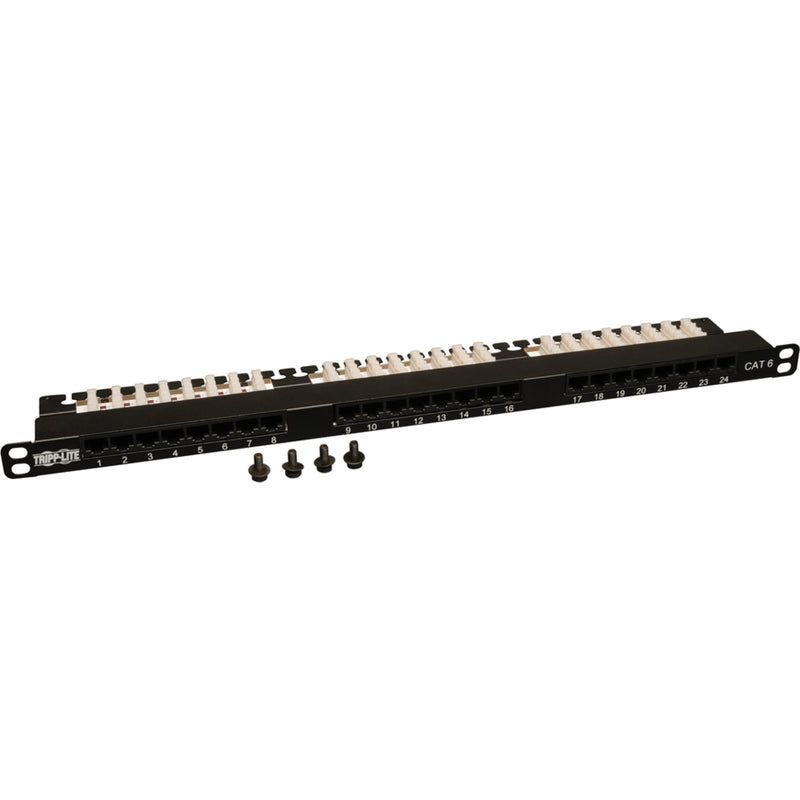 N252-024-HU patch panel with included mounting screws displayed