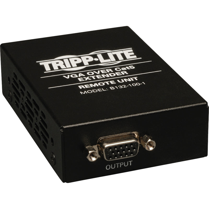 Angled view of Tripp Lite VGA extender showing compact design