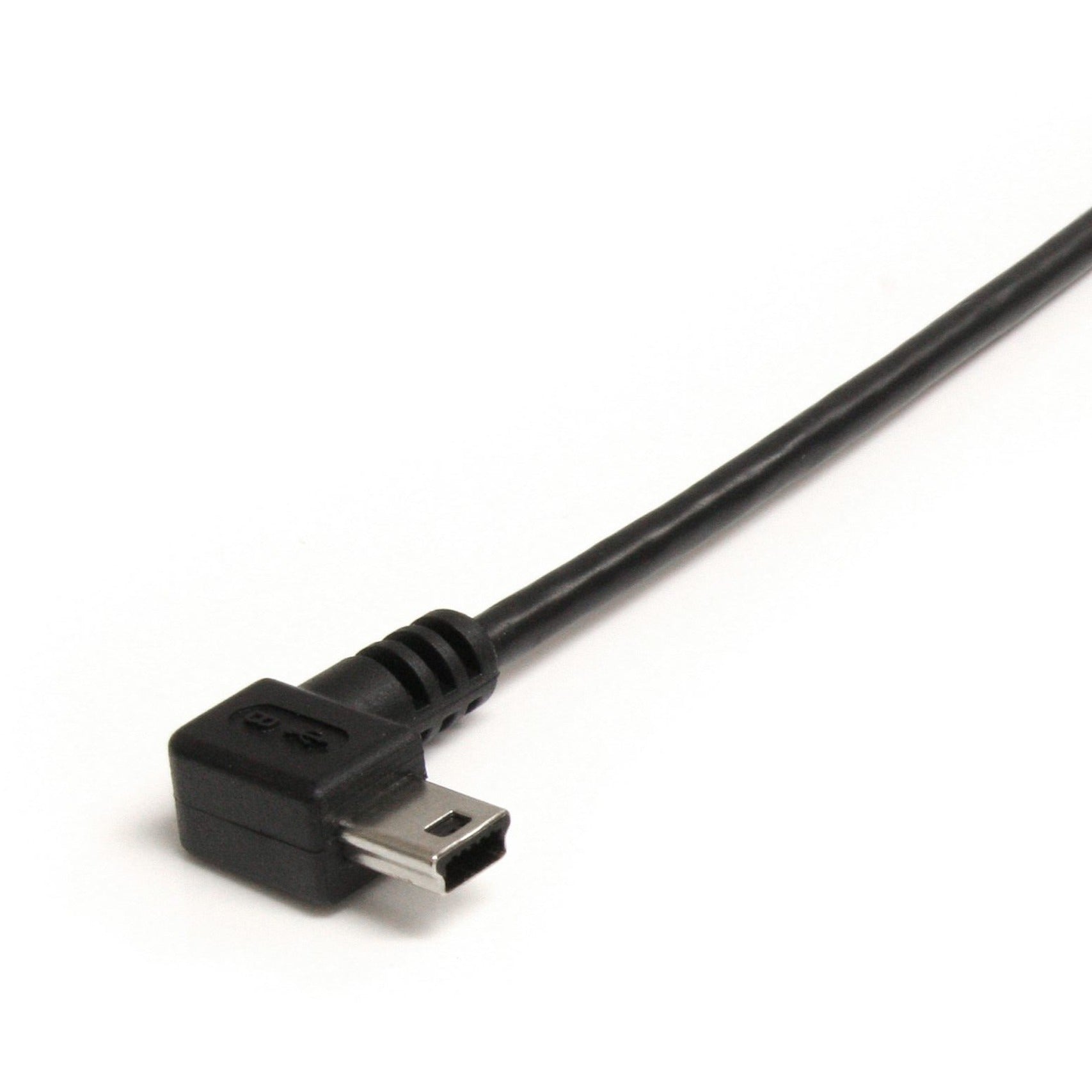 StarTech.com Cable USB2HABM6RA de 6 pies - Mini USB A a Mini B de ángulo recto Cargador Moldeado Velocidad de Transferencia de Datos de 480 Mbit/s