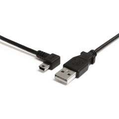 StarTech.com USB2HABM6LA Cable Mini USB de 6 pies - A a Mini B en Ángulo Izquierdo Cable de Transferencia de Datos con Protección contra Tensión Conector Moldeado Tasa de Transferencia de Datos de 480 Mbit/s