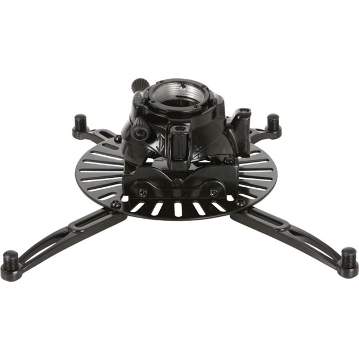 Premier Mounts FTP projector ceiling mount base showing black spider-leg design with adjustment mechanisms