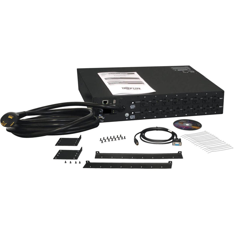 PDUMNH30 shown with complete installation kit including mounting hardware and accessories