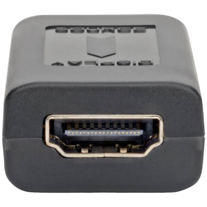 Close-up view of HDMI port on Tripp Lite B122-000-60 extender showing gold-plated connector