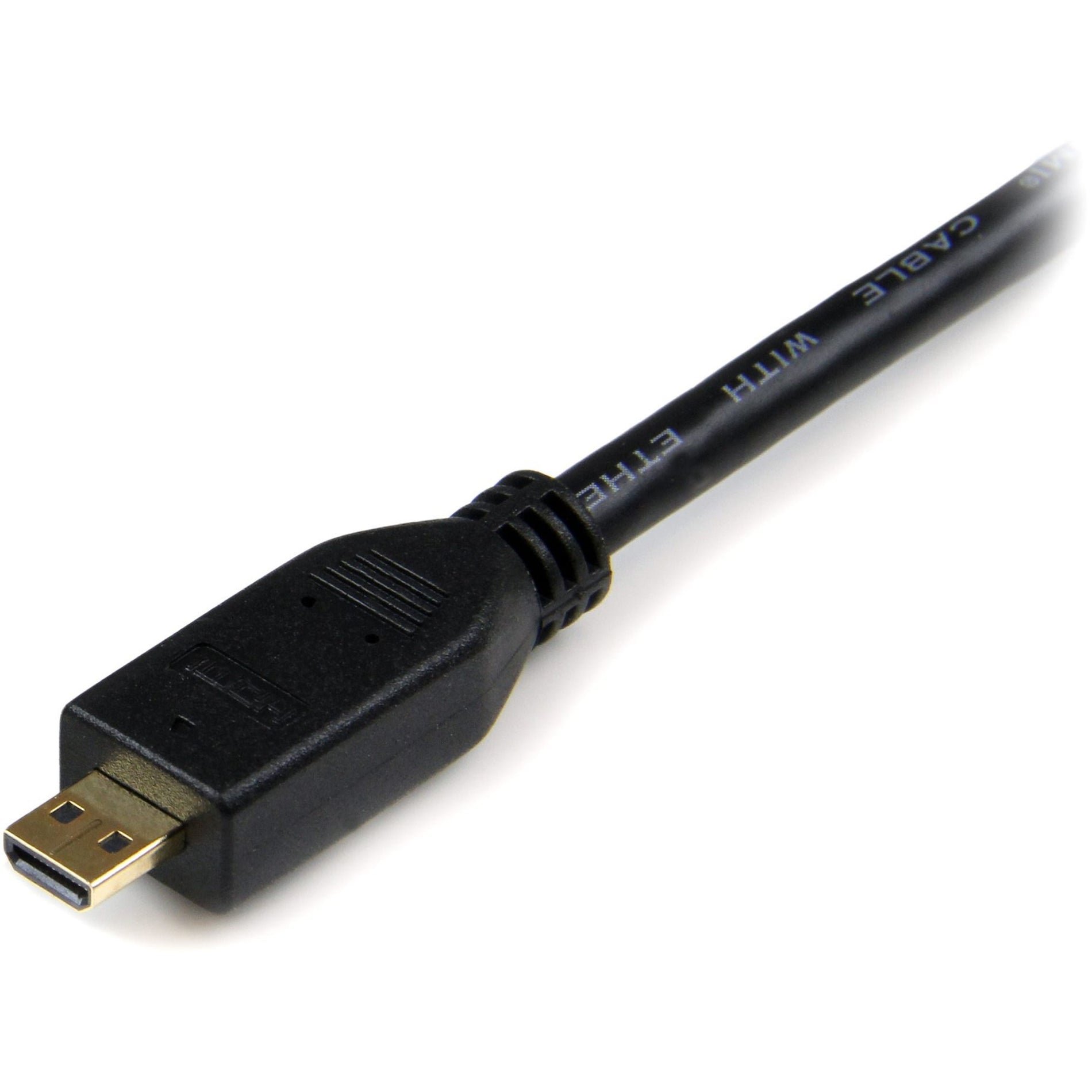 StarTech.com HDMIADMM6 6 ft High Speed HDMI Cable with Ethernet, HDMI to HDMI Micro - M/M