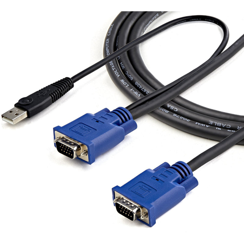 StarTech.com KVM cable demonstrating flexible, tangle-resistant design