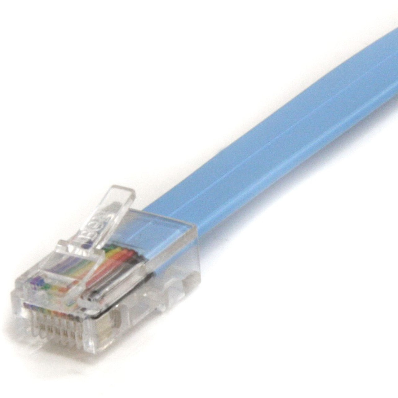 Marca StarTech.com ROLLOVERMM6 6 ft Cable de Rollover para Consola Cisco - RJ45 Ethernet M/M Moldeado Cobre Azul