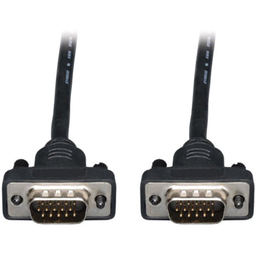 Side view of Tripp Lite P502-006-SM VGA cable connectors showing shielded construction and strain relief