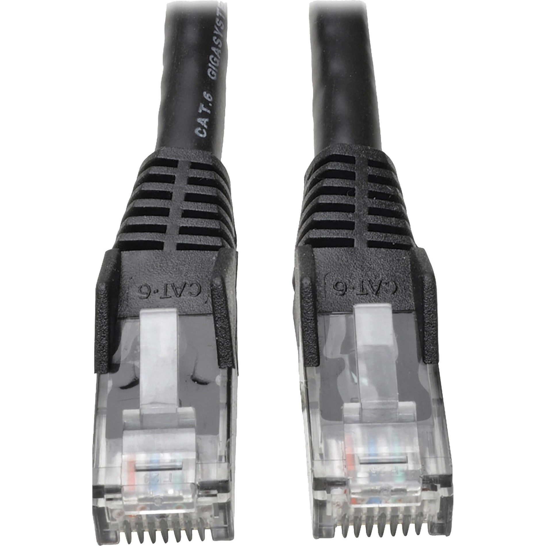Tripp Lite N201-050-BK Cable de conexión Cat6 UTP 50 ft Negro RJ45 M/M sin enganches
