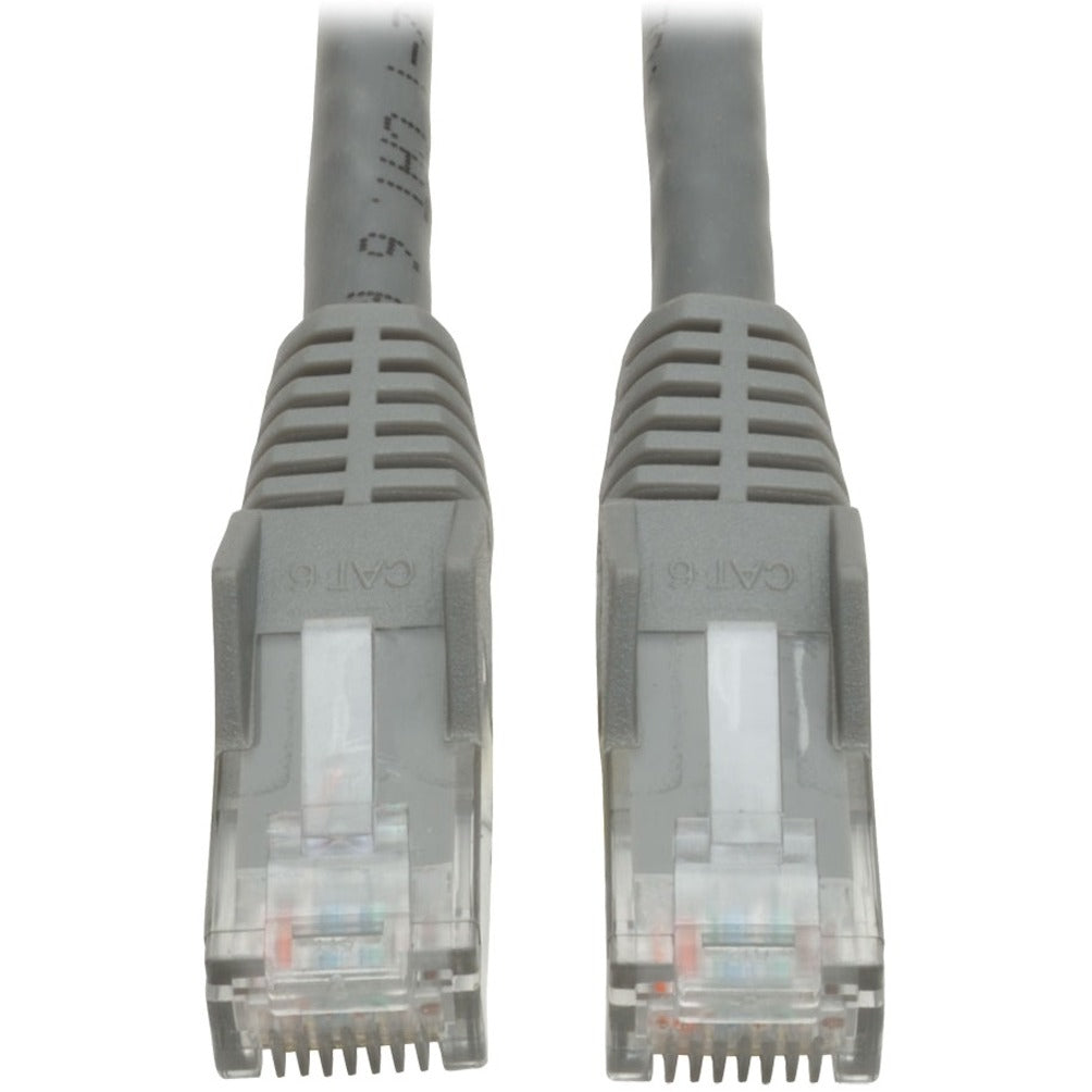 Tripp Lite - Câble de patch Cat6 UTP N201-015-GY 15 pi Gris Gigabit Moulé sans accroc