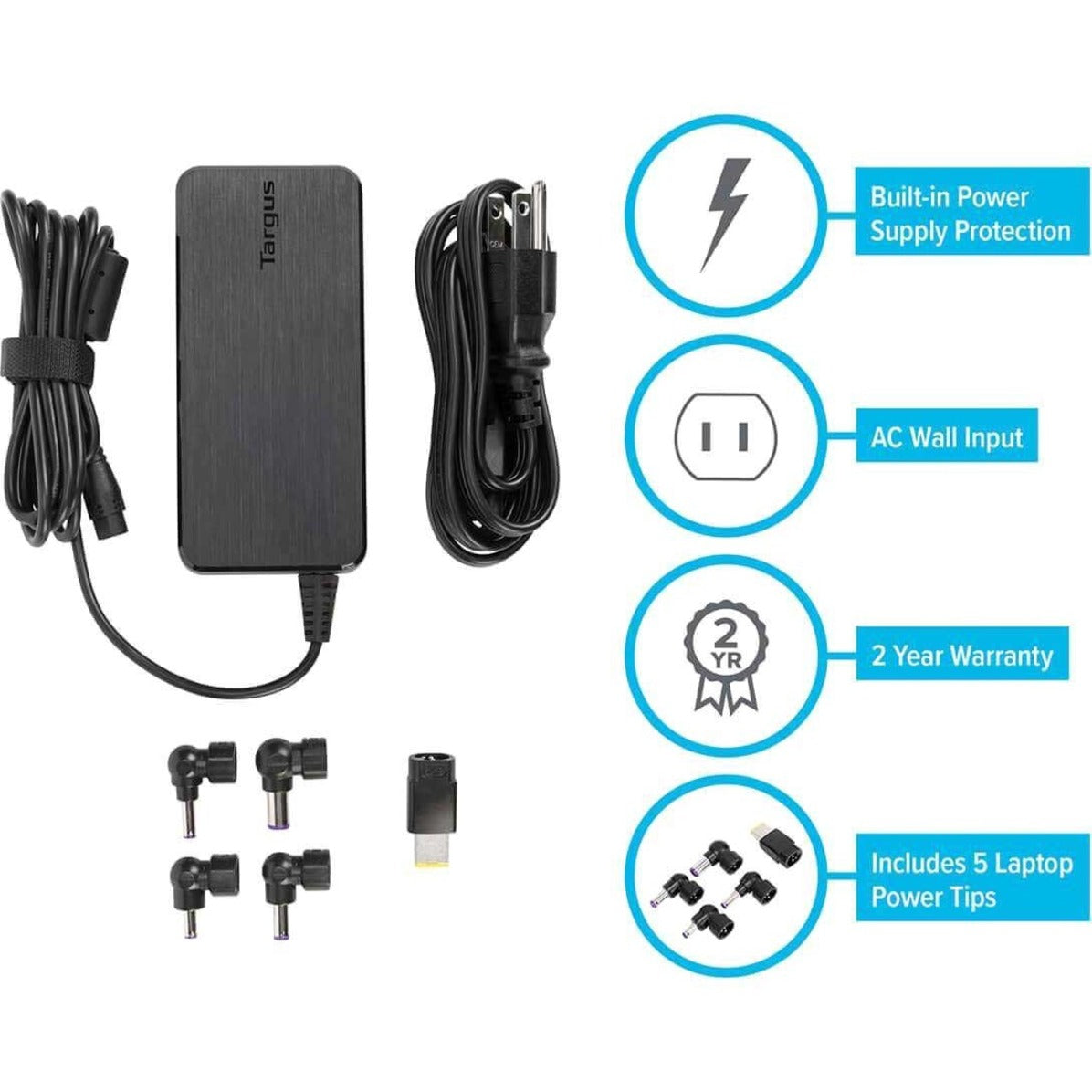 Targus 90W AC Universal Laptop Charger - 90 W (APA31US) [Discontinued]