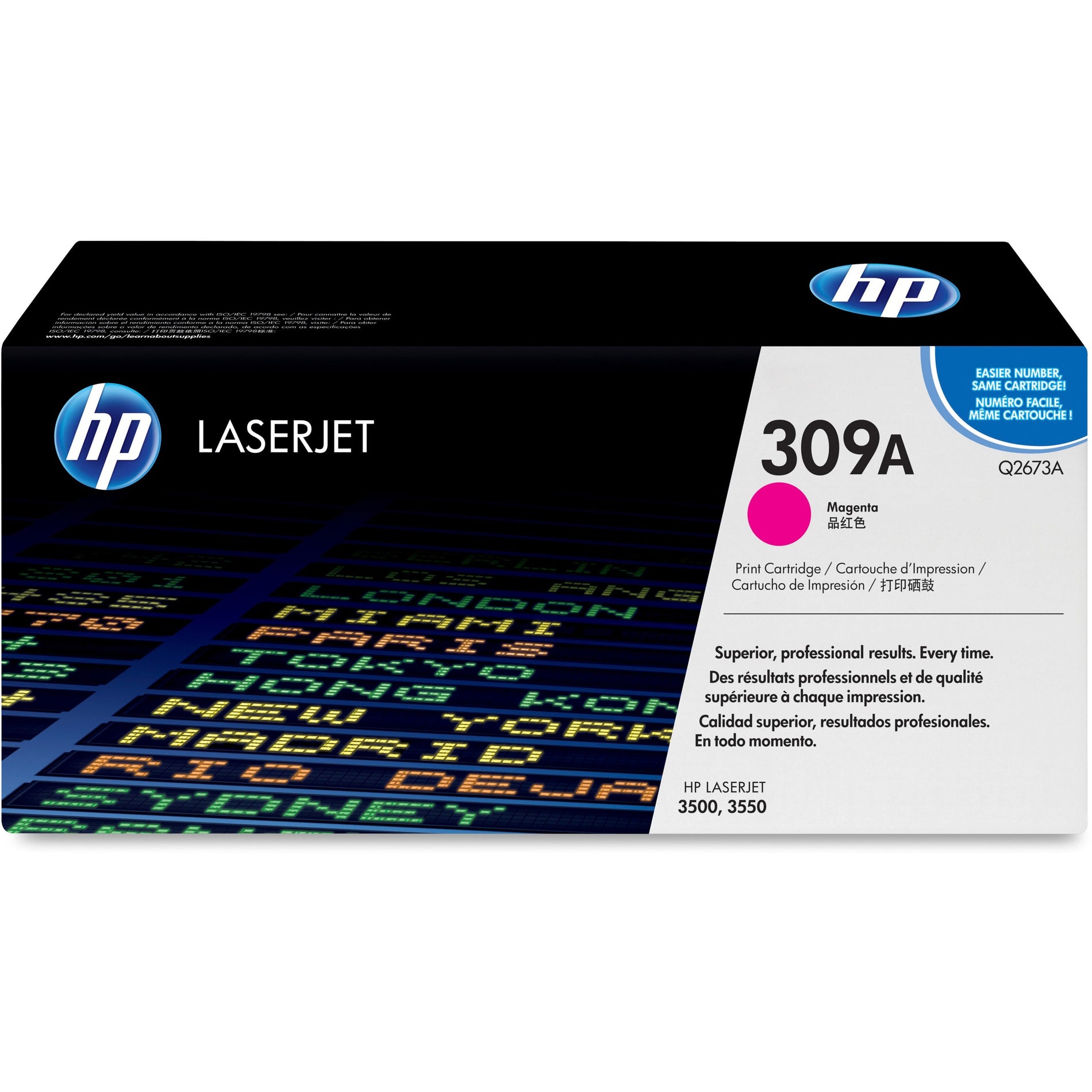 Tóner Láser Original HP Q2673A 309A Magenta Alto Rendimiento 4000 Páginas