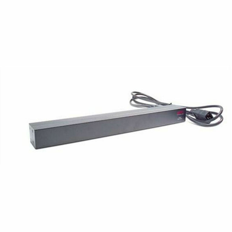 Side view of APC AP9565 Basic Rack PDU showing slim profile and power cord