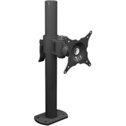 Winsted W6471 Single LCD Pole Mount, Tilt, Cable Management, Pivot, Black