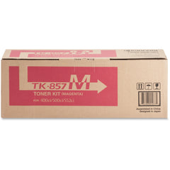 Kyocera TK857M Original High Yield Magenta Toner Cartridge, 18000 Pages, for TASKalfa 400ci 500ci 552ci Laser Printers - TK857M (1 Year Warranty)