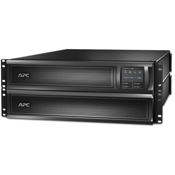 APC Smart-UPS X 2200VA with additional external battery pack in rack-mount configuration