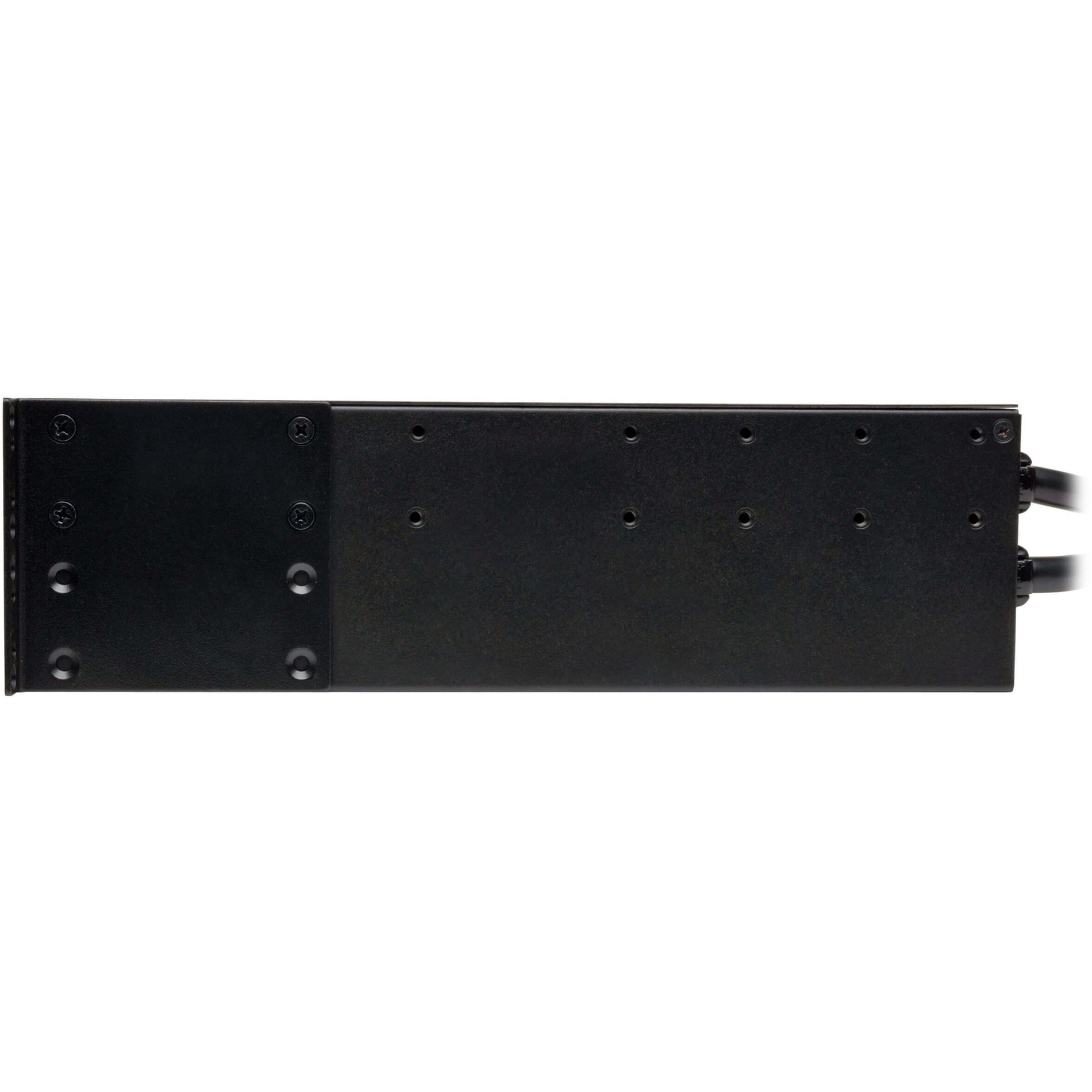 Side view of 2U rack-mount PDU showing mounting holes and construction-alternate-image3