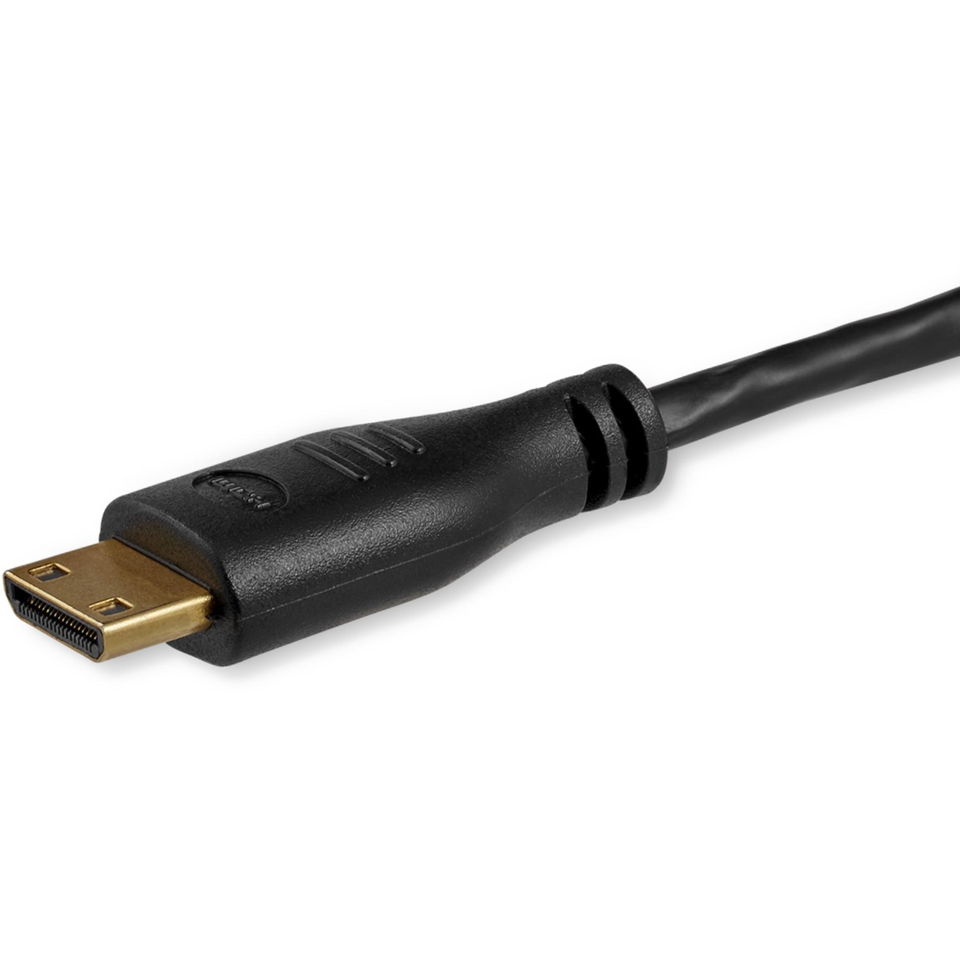 StarTech.com HDMIACMM3S 3 ft Slim HDMI High Speed with Ethernet Cable, HDMI to Mini HDMI