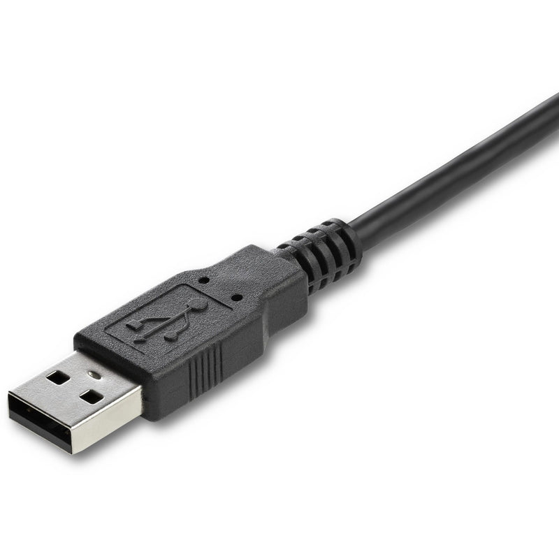 Detailed view of USB 2.0 connector on StarTech.com VGA adapter cable