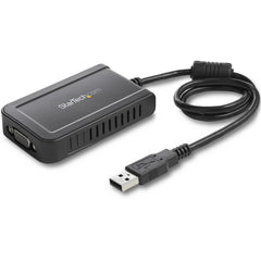 StarTech.com USB to VGA External Video Card Adapter, 1920x1200 Resolution, Multi-Monitor Support, TAA Compliant, Gray - USB2VGAE3 (2 Year Warranty)