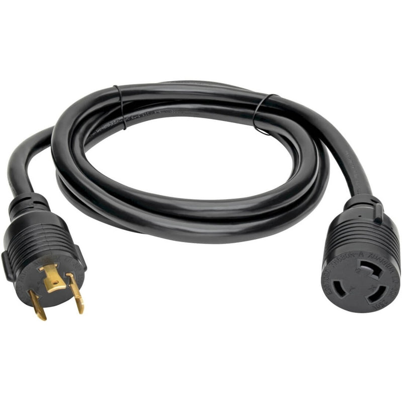 Full length view of Tripp Lite P041-008 power extension cord showing both connectors and cable