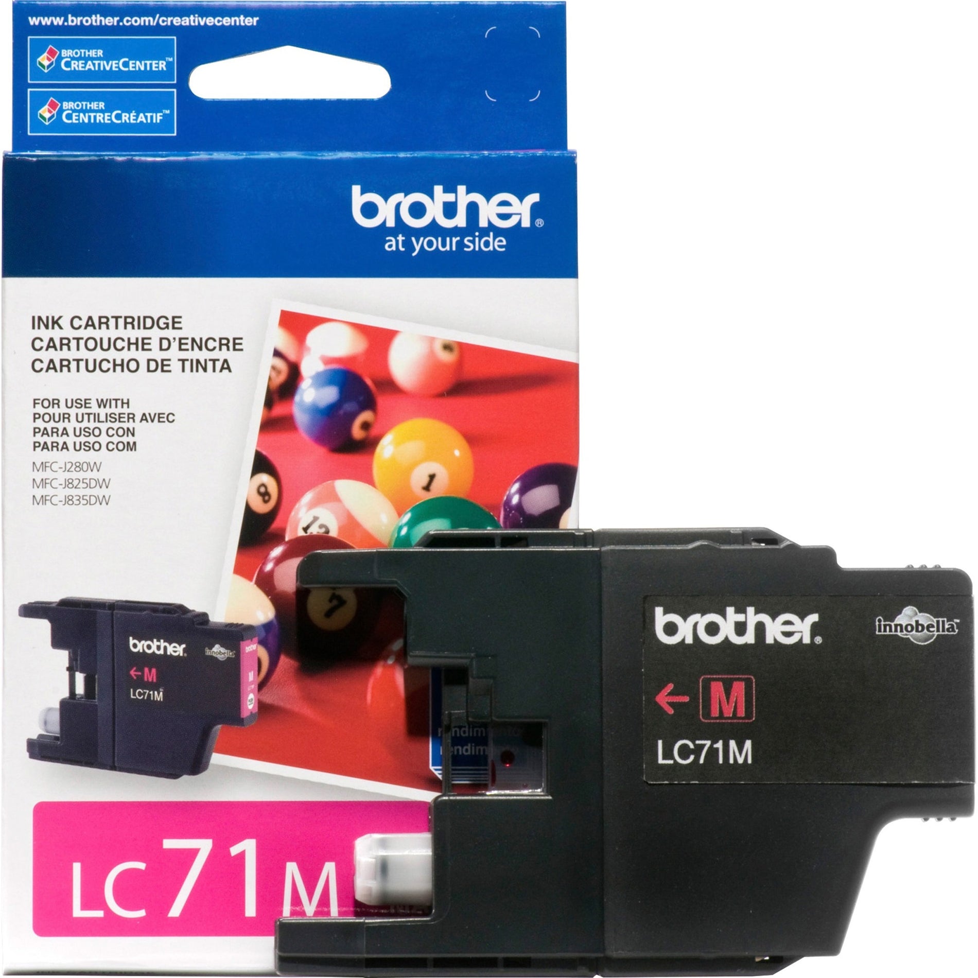 Brother LC71M Innobella Magenta Ink Cartridge, 300 Page Yield