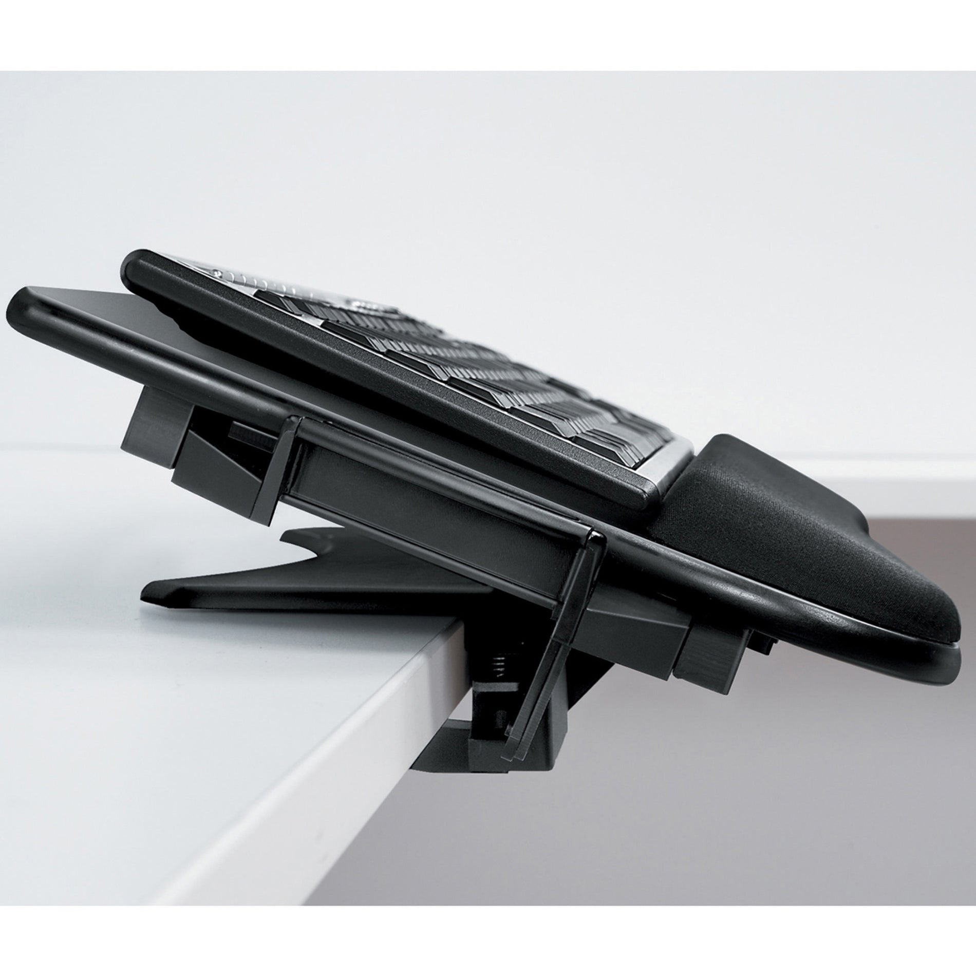 Fellowes 8060101 Tilt 'n Slide Keyboard Manager Ergonomisches Design Einfaches Neigen und Verschieben Komfortables Tippen und Mausen