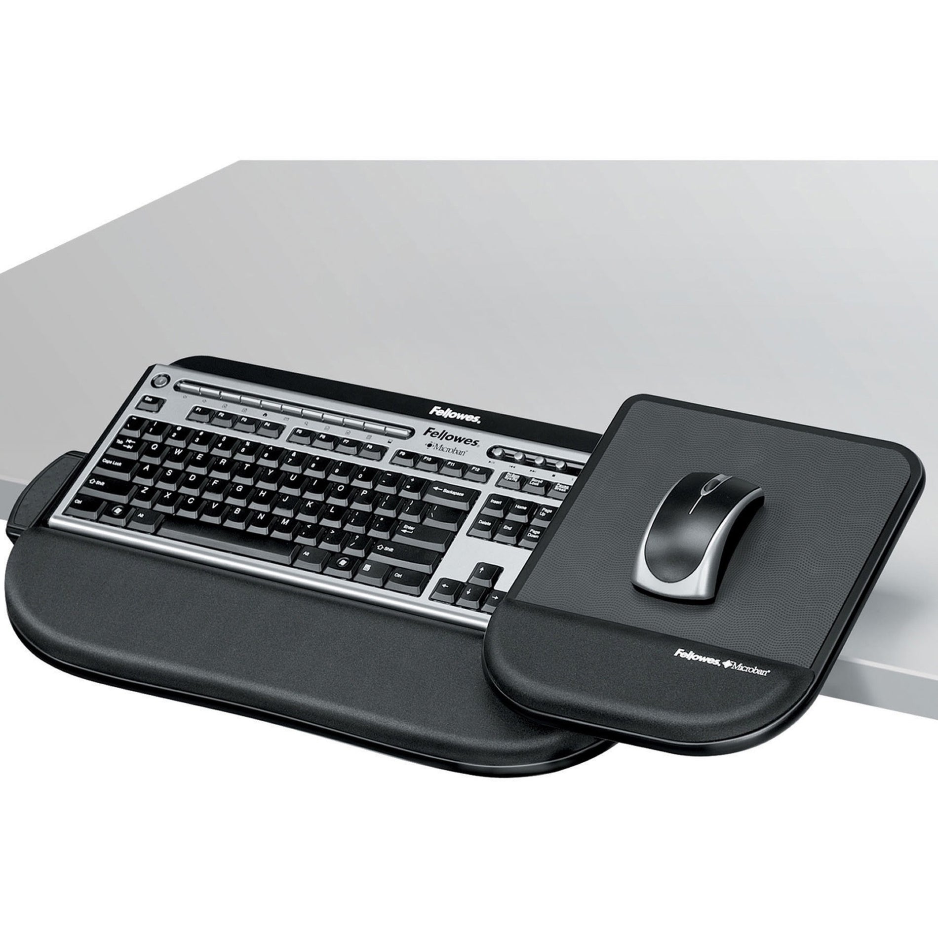 Fellowes 8060201 Tilt 'n Slide Pro Keyboard Manager Comfort Glide System Easy Installation