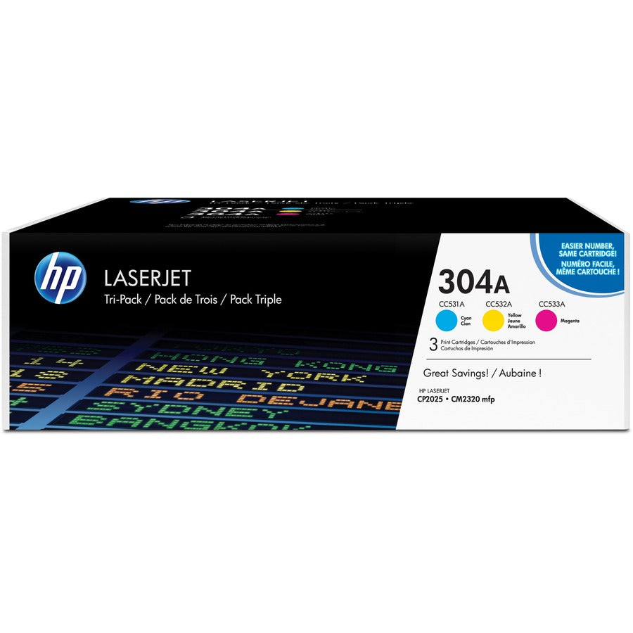 HP CF340A 304A Original Toner Cartridge Tri-pack