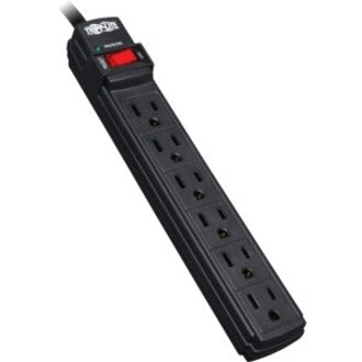 Tripp Lite TLP6B Protect It! 6-Outlets Surge Suppressor, 6ft Cord, 360 J