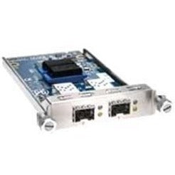 SonicWall 1GB-RJ45 SFP Copper Module showing dual port interface with metal housing and circuit board