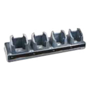 Intermec FlexDock 4-bay charging cradle showing four device slots in dark gray finish with metal base-alternate-image1