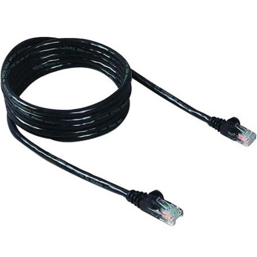 Belkin A3L980-20-BLK Cat.6 UTP Patch Network Cable, 20 ft, Snagless, Copper Conductor, Gold Plated Connectors, Black