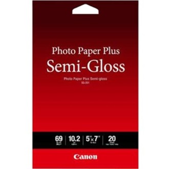 Canon 1686B061 Photo Paper Plus, Fingerprint Resistant, 5" x 7", 20/Pack