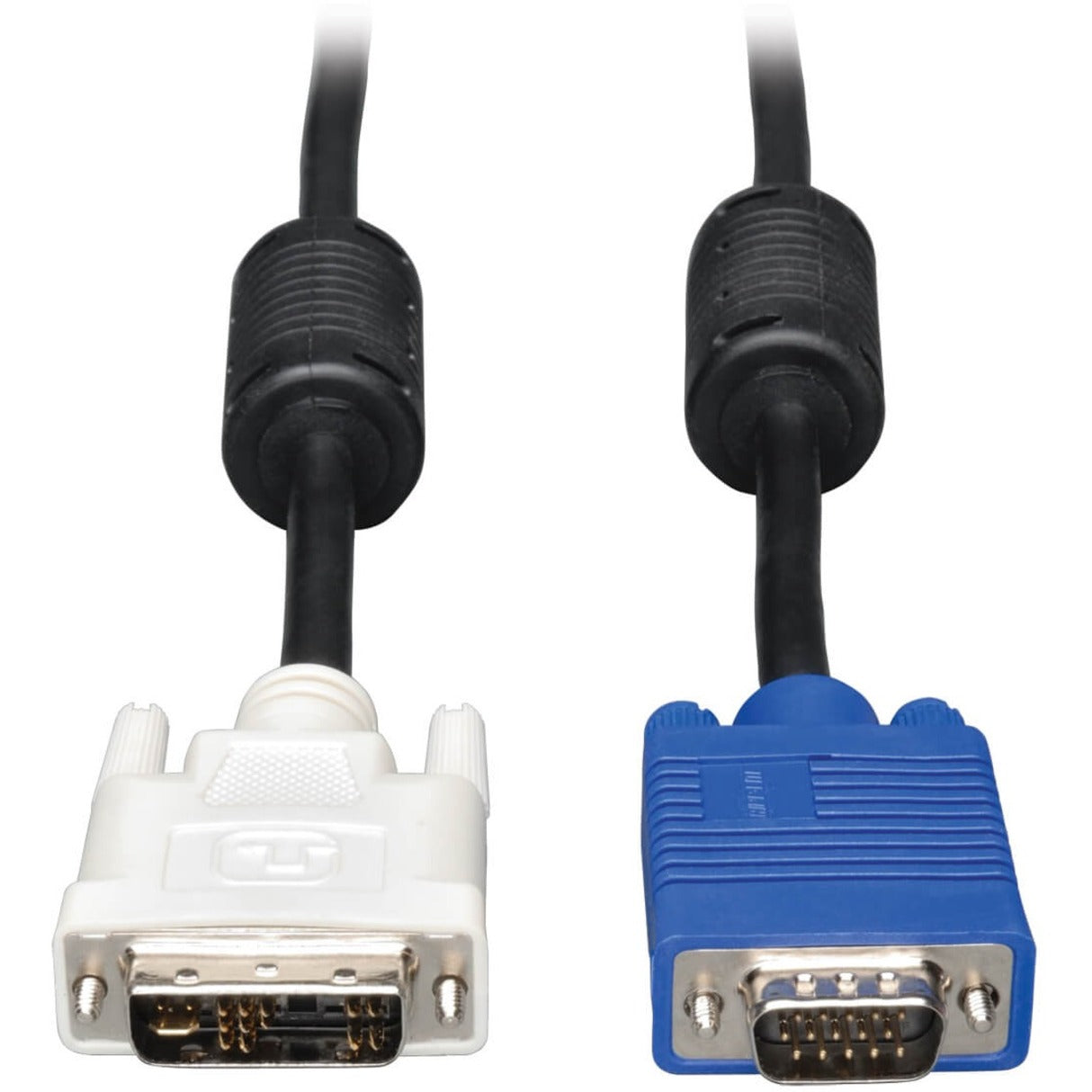 Tripp Lite P556-010 Cable Coaxial DVI/VGA 10 pies Moldeado Alivio de tensión Protección EMI/RF