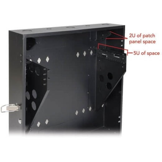 Tripp Lite SRWF5U SmartRack 5U Low-Profile Wall Mount Rack Cabinet Adjustable Depth Ventilated Panels