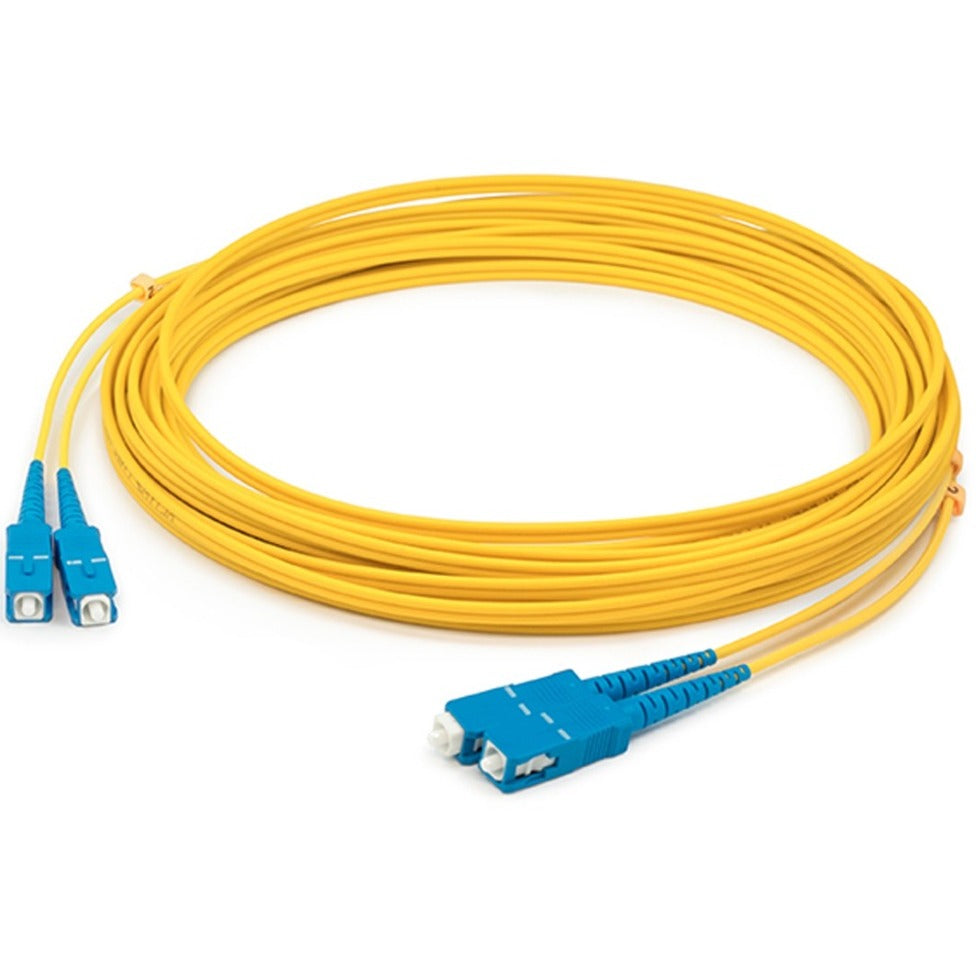 AddOn ADD-SC-SC-1M9SMF 1m Single-Mode Fiber Optic SC/SC Duplex Cable, LSZH Jacket, Yellow