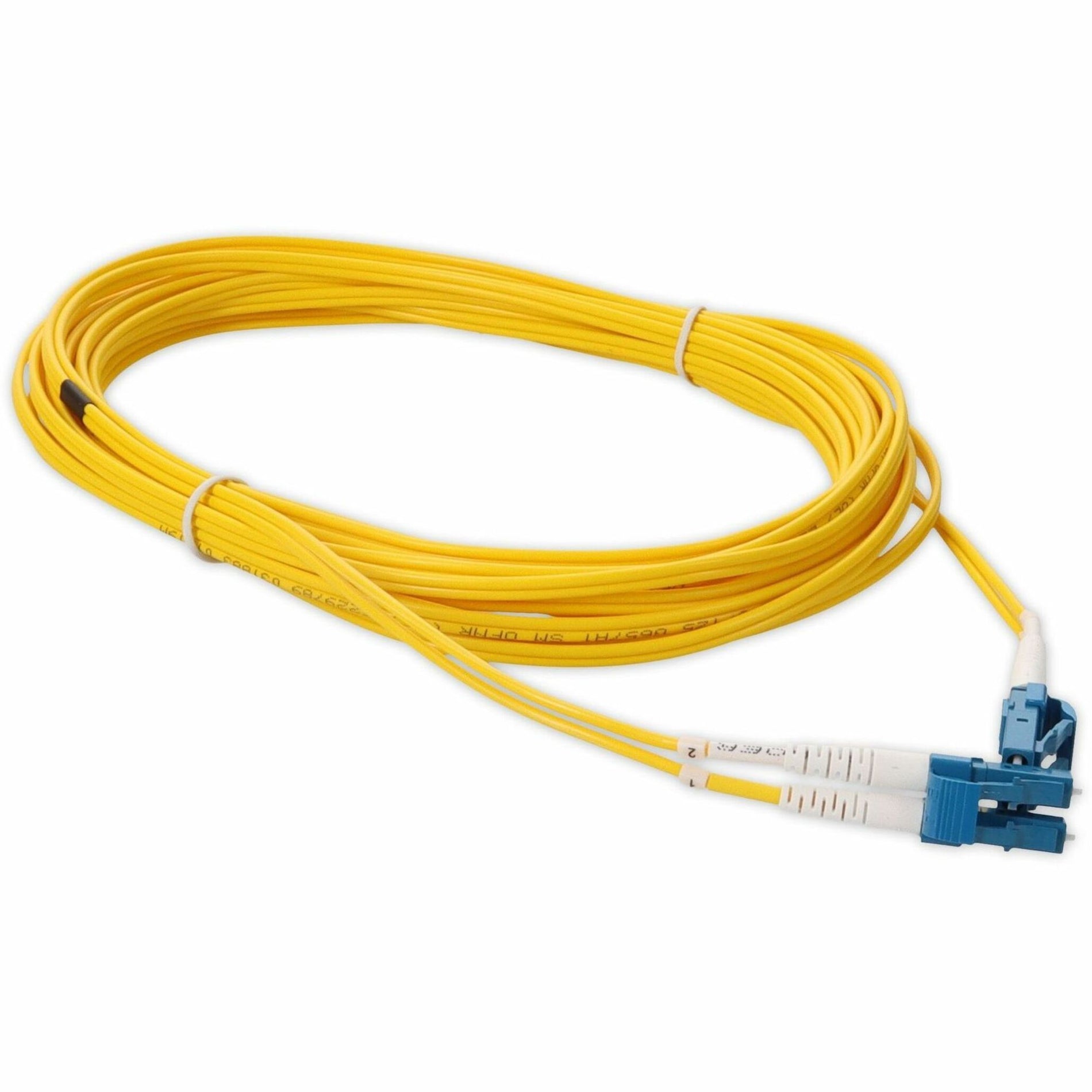 AddOn ADD-LC-LC-10M9SMF 10m Single-Mode Fiber Optic LC/LC OS1 Yellow Patch Cable, 32.81 ft Length