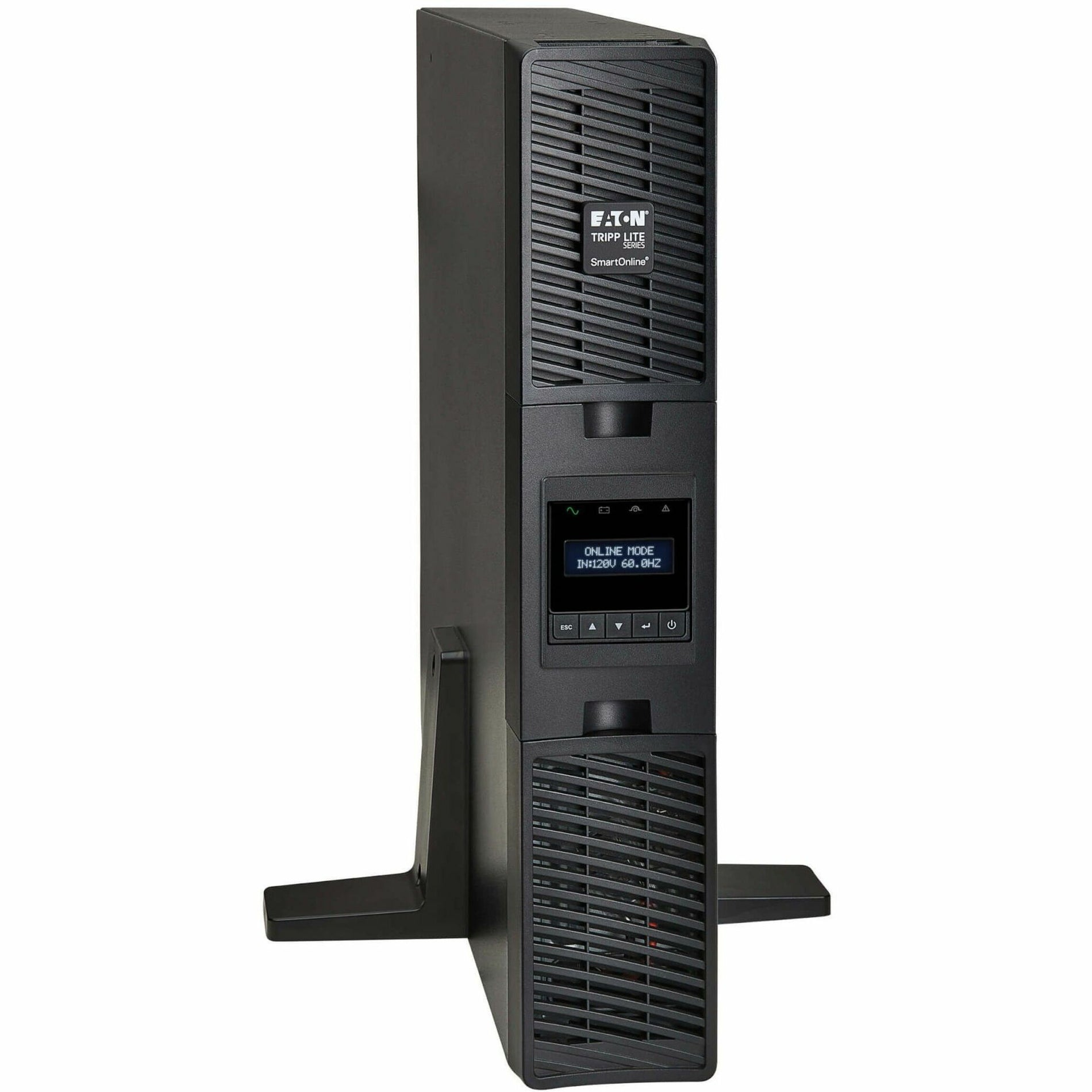 Tripp Lite SU1500RTXLCD2U SmartOnline 1.5kVA On-Line Double-Conversion UPS, Interactive LCD Display